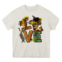Cream love juneteenth africa Heavy Core Tee - CowGirlArtShop