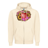Sandshell apple sunflower back to school background Zipper Hoodie - AdoDesignShop