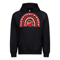 Valentines Day Rainbow With Heart Urban Hoodie | Teevron