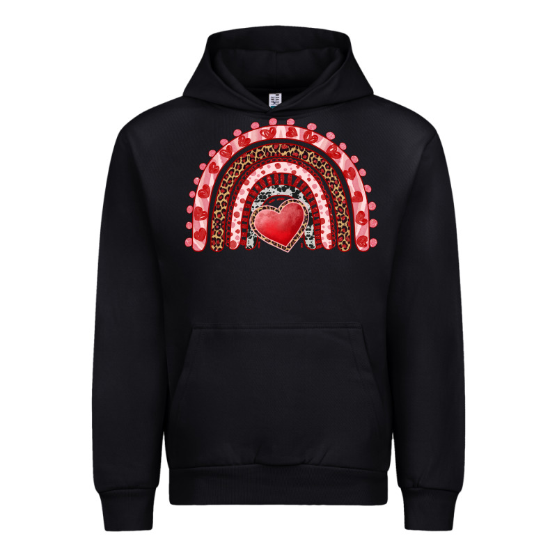 Valentines Day Rainbow With Heart Urban Hoodie by RanaPortraitStore | Teevron