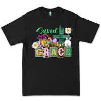 Black Saved by his grace Easter Premium Tee - CowGirlArtShop