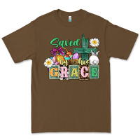 Cacao Saved by his grace Easter Premium Tee - CowGirlArtShop
