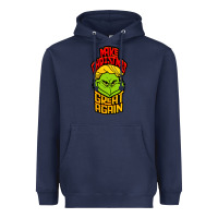 Navy Maga Christmas Edition Heavyweight Hoodie - artisFamous