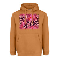 Meerkat valentine's day roses leopard background Heavyweight Hoodie - JahusDesignShop