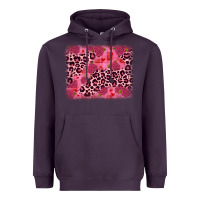 Plum valentine's day roses leopard background Heavyweight Hoodie - JahusDesignShop