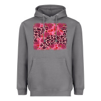 Storm valentine's day roses leopard background Heavyweight Hoodie - JahusDesignShop