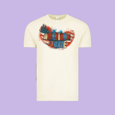 American Junkie 4th Of July Vintage Tee Designed By Fadigitalartstudio