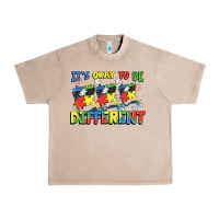 French Oak It's okay to be different Autism Urban Heavy Tee - FaDigitalArtStudio