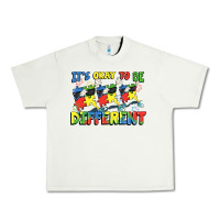 Pistachio It's okay to be different Autism Urban Heavy Tee - FaDigitalArtStudio