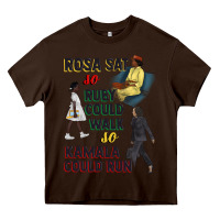 Chocolate Brown rosa sat so ruby could walk so kamala could run juneteenth Heavy Core Tee - CowGirlArtShop