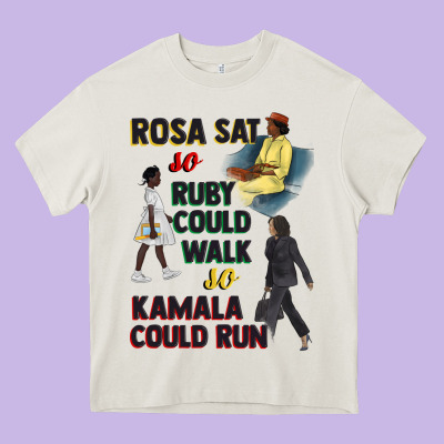 Rosa Sat So Ruby Could Walk So Kamala Could Run Juneteenth Heavy Core Tee Designed By Cowgirlartshop