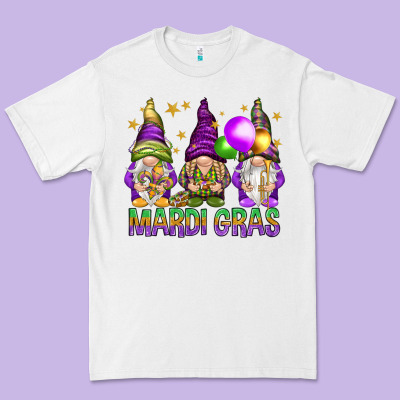 Mardi Gras With Gnomies Premium Tee Designed By Howdyjamesfarm