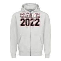 Dove Grey senior baseball Zipper Hoodie - AdoDesignShop