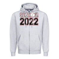Heather Grey senior baseball Zipper Hoodie - AdoDesignShop