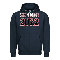 Navy senior baseball Zipper Hoodie - AdoDesignShop