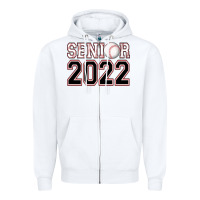 White senior baseball Zipper Hoodie - AdoDesignShop