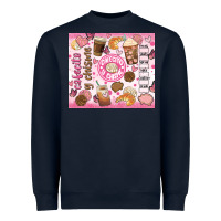 Navy cafecito y chisme Heavyweight Sweatshirt - JahusDesignShop