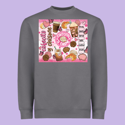 Cafecito Y Chisme Heavyweight Sweatshirt Designed By Jahusdesignshop
