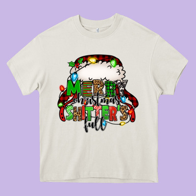Merry Christmas Shitter's Full Christmas Vacation Heavy Core Tee Designed By Jasminsmagicworld
