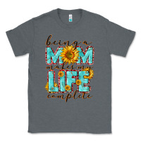 Charcoal Heather Being a Mom makes my life complete Mother's Day Classic Tee - CowGirlArtShop