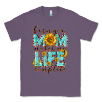 Lavender Being a Mom makes my life complete Mother's Day Classic Tee - CowGirlArtShop