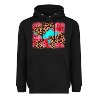 Black valentine's day leopard background Heavyweight Hoodie - JahusDesignShop