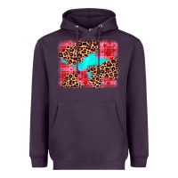 Plum valentine's day leopard background Heavyweight Hoodie - JahusDesignShop