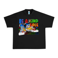Black Be a kind sole Autism Awareness Urban Heavy Tee - FaDigitalArtStudio