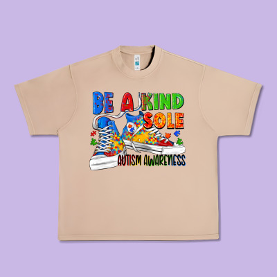 Be A Kind Sole Autism Awareness Urban Heavy Tee Designed By Fadigitalartstudio