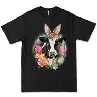 Happy Easter Cow Easter Day Premium Tee | Teevron