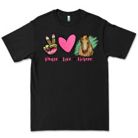 Black peace love horses Premium Tee - RanaPortraitStore