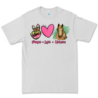 Dove Grey peace love horses Premium Tee - RanaPortraitStore