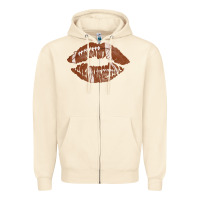 Sandshell football lips Zipper Hoodie - AdoDesignShop