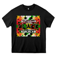 Black no sugar no cream black tumbler Heavy Core Tee - CowGirlArtShop