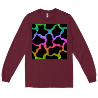 Burgundy cow glitter seamless pattern Long Sleeve Tee - BundleAndBundleShop