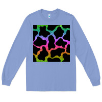 Colony Blue cow glitter seamless pattern Long Sleeve Tee - BundleAndBundleShop