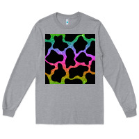 Heather Grey cow glitter seamless pattern Long Sleeve Tee - BundleAndBundleShop