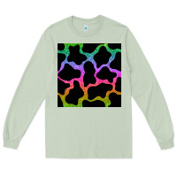 Matcha cow glitter seamless pattern Long Sleeve Tee - BundleAndBundleShop
