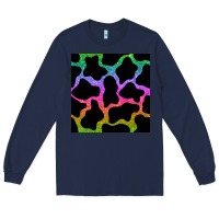 Navy cow glitter seamless pattern Long Sleeve Tee - BundleAndBundleShop
