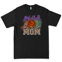 Black Basketball Mom Premium Tee - HowdyJamesFarm