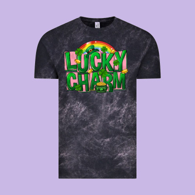 St. Patrick's Day Lucky Charm Vintage Tee Designed By Fadigitalartstudio