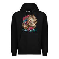 Black free spirit appaloosa horse Premium Hoodie - LillyAllenDesigns