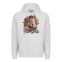Dove Grey free spirit appaloosa horse Premium Hoodie - LillyAllenDesigns