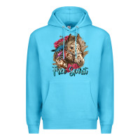 Ocean Blue free spirit appaloosa horse Premium Hoodie - LillyAllenDesigns