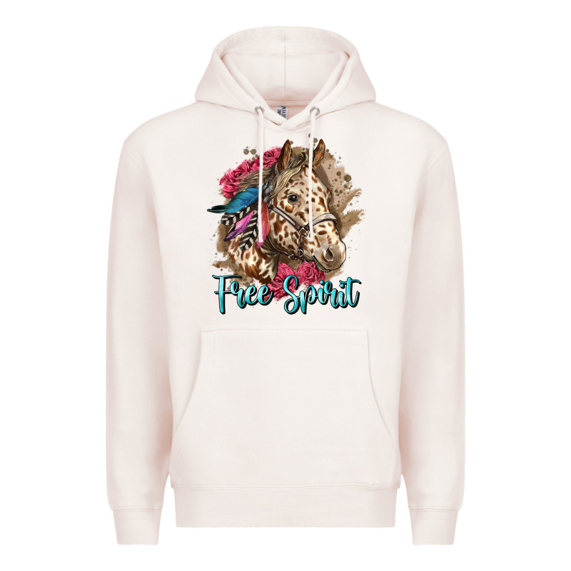 Free Spirit Appaloosa Horse Premium Hoodie by LillyAllenDesigns | Teevron