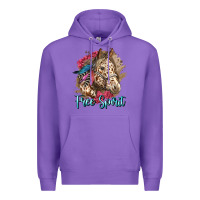 Purple free spirit appaloosa horse Premium Hoodie - LillyAllenDesigns