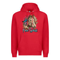 Red free spirit appaloosa horse Premium Hoodie - LillyAllenDesigns