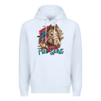 White free spirit appaloosa horse Premium Hoodie - LillyAllenDesigns