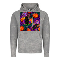Cloud Rock witchy cat and pumpkins seamless paternal Vintage Hoodie - BundleAndBundleShop