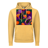 Vintage Mustard witchy cat and pumpkins seamless paternal Vintage Hoodie - BundleAndBundleShop